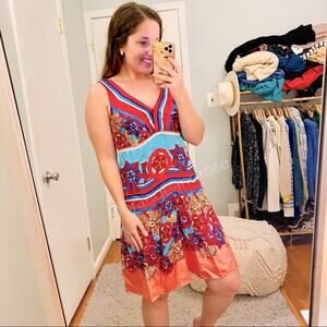 Marciano Silk Pink Floral Mini Dress XS